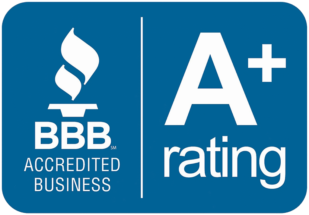 BBB accredited business logo for trusted roofing company
